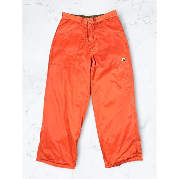 30 x 30 | Rare Reversible Vintage 90s Macgear Reversible Orange & Green Rave Wid - Picture 3 of 8